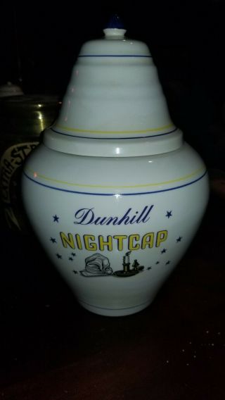 ●dunhill Nightcap Large Retail Tobacconist Store Jar.  Old Stock