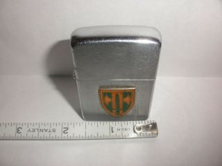 Vintage Zippo lighter enamel axe key hole military ? 4