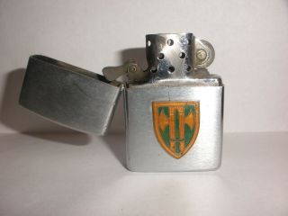Vintage Zippo lighter enamel axe key hole military ? 5