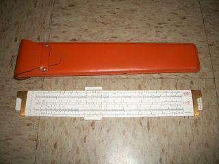 Analon K&e Dimensional Analysis 68 - 1400 Slide Rule.  Rare With Case