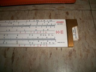 Analon K&E Dimensional Analysis 68 - 1400 Slide Rule.  RARE with case 2