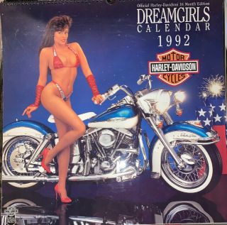 Harley Davidson Offical 1992 Dreamgirls Calendar