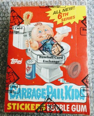 1986 Gpk Series 6 Full Box - Bbce - 48 / Packs W/ Poster