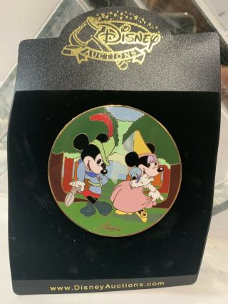 Disney Pin - Mickey Mouse Minnie Mouse Brave Little Tailor Signed Gomes - Le 100