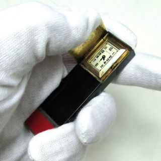 Vintage Art Deco Cartier Concealed Watch Lighter Sterling Silver Enamel