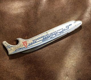 Vintage Rare Inox Scandinavian Airline / Pilot Sas Pocket Knife Advertising