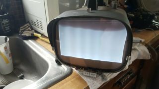VINTAGE SONY 8 - 301W 1961 PORTABLE TRANSITOR T.  V.  TELEVISION SCREEN LIGHTS UP 2