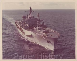 Uss Blue Ridge Lcc - 19 Us Navy Command Ship 8x10 Photo