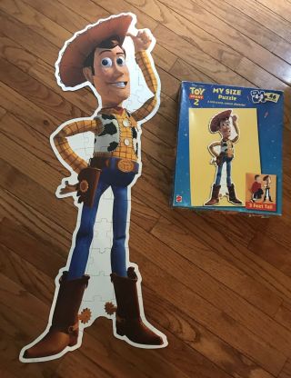 Vintage Disney/pixar My Size Puzzle Toy Story 2 Woody 3 Ft Tall