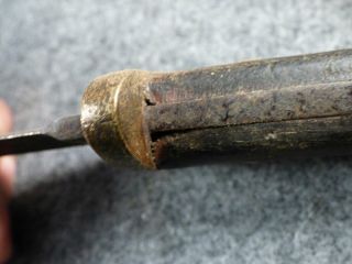 Mid 1800s Trapper Trader Dagger Knife Walnut Grip Hudson ' s Bay Company 4