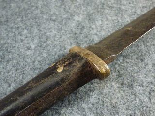 Mid 1800s Trapper Trader Dagger Knife Walnut Grip Hudson ' s Bay Company 7