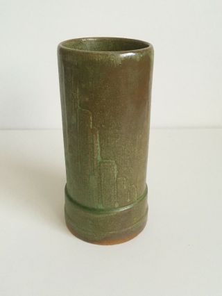 Vtg Atq Frank Potteries Frankoma Norman Okla 1930s Ceramic Vase