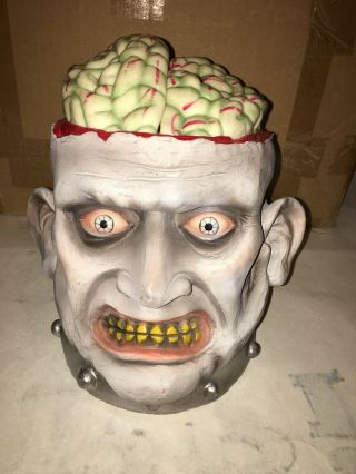 Halloween Prop Tekky Toys Monster Head Candy Holder.  Reach In His Brains.