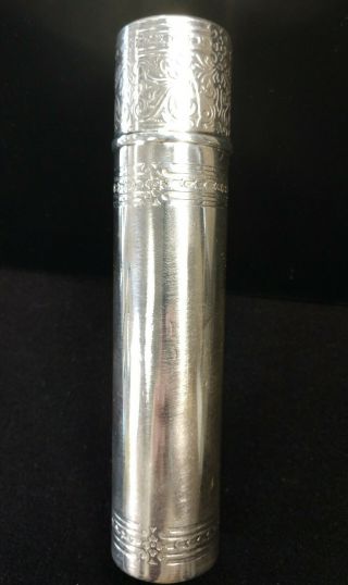 Vintage Tiffany & Co.  Sterling Silver Large Cigar Tube Holder 146.  0g
