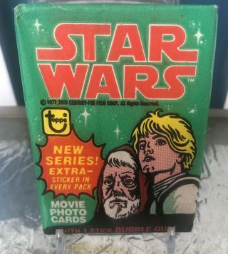 1977 - 78 Star Wars Wax Pack Trading Cards,  Topps,  Series 4,  Movie Photo Cards