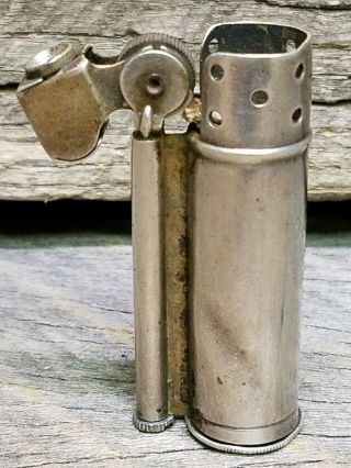 Vintage Dunhill Sterling Silver Service Lighter WWII Trench lighter Rare 2