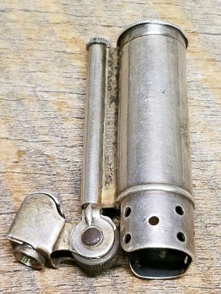 Vintage Dunhill Sterling Silver Service Lighter WWII Trench lighter Rare 4