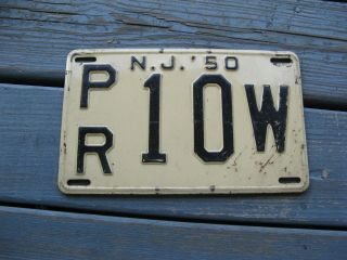 1950 50 Jersey Nj License Plate Tag Buy It Now