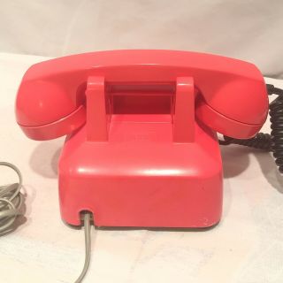 Retro Hot Pink ITT Collectible Phone TouchTone Vintage 4