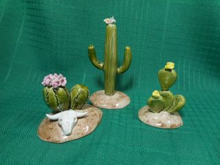 Set Of 3 Cactus Carol Telesco