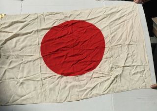 Vintage Wwii Souvenirs Of Japan Japanese Imperial Rising Sun Silk Flag