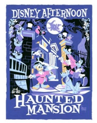 D23 Expo 2019 Disney Afternoon Haunted Mansion Ducktales Framed Art Le 25 Peraza