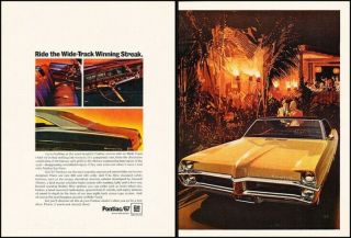 1967 Pontiac Bonneville 2 - Page Vintage Advertisement Print Art Car Ad K104