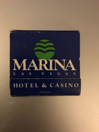Marina Hotel And Casino Las Vegas Nevada Vintage Matchbook Travel Souvenir