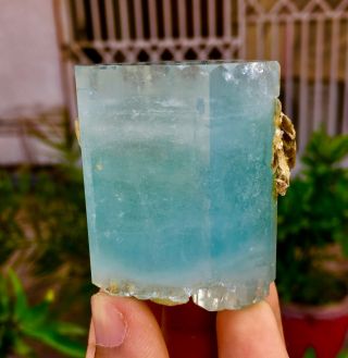 934 C.  T Top Class Damage Double Terminated Blue Color Aquamarine Crystal 2