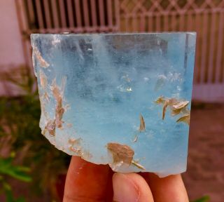 WoW 1317 C.  T Top Class Damage Terminated Blue Color Aquamarine Crystal 2
