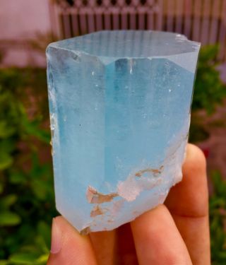 WoW 1317 C.  T Top Class Damage Terminated Blue Color Aquamarine Crystal 4