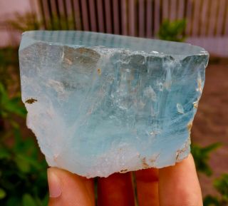 WoW 1317 C.  T Top Class Damage Terminated Blue Color Aquamarine Crystal 5
