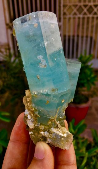 WoW 990 C.  T Top Class Damage Terminated Blue Color Aquamarine Crystal 2