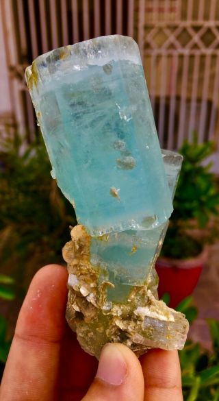 WoW 990 C.  T Top Class Damage Terminated Blue Color Aquamarine Crystal 3