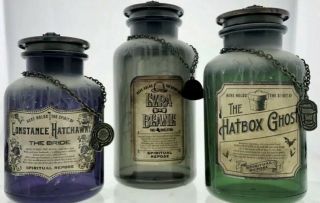 Complete Set Of 9 Disney Haunted Mansion 50th Host a Ghost Spirit Jars 7