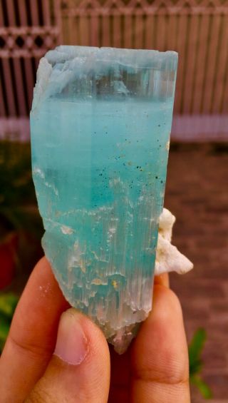 WoW 534 C.  T Top Class Damage Terminated Blue Color Aquamarine Crystal 2