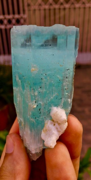WoW 534 C.  T Top Class Damage Terminated Blue Color Aquamarine Crystal 3