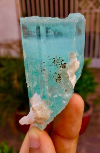 WoW 534 C.  T Top Class Damage Terminated Blue Color Aquamarine Crystal 4