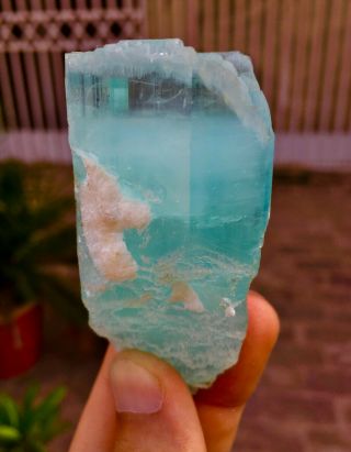 WoW 534 C.  T Top Class Damage Terminated Blue Color Aquamarine Crystal 5