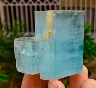 WoW 850 C.  T Top Class Damage Terminated Blue Color Aquamarine Crystal 3