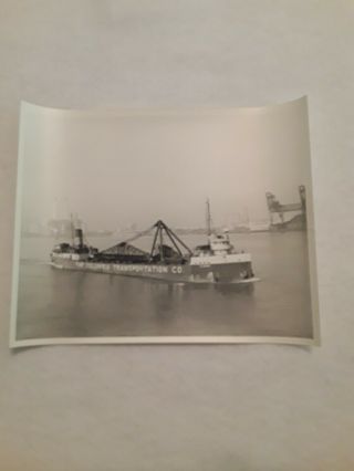 Vintage Photo Great Lakes Ore Freighter R E Moody Professional