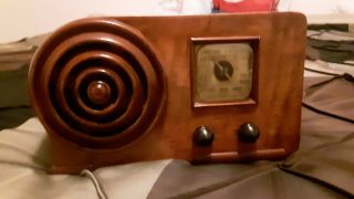 1938 Emerson Bulls Eye Antique Radio In Great Model Ax - 212
