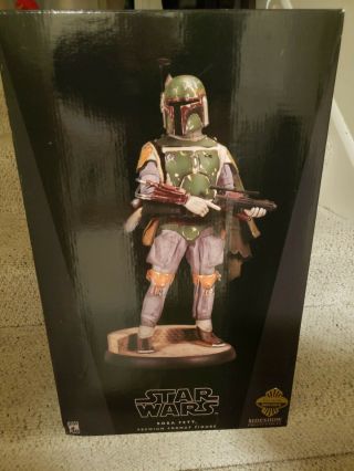 Star Wars Sideshow Collectibles Boba Fett Premium Format Figure With Exclusive