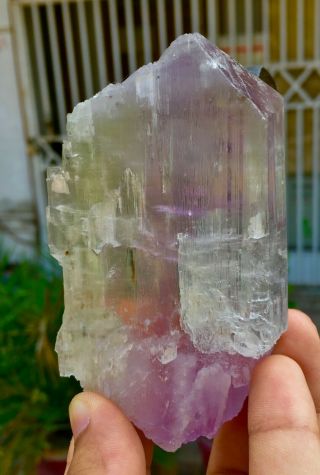 WoW 1711 C.  T Top Quality Damage Terminated Quartz On Pink Kunzite Crystal 5