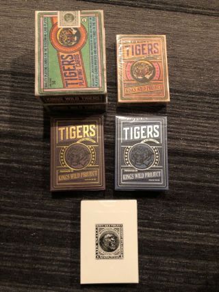 Kings Wild Tigers Playing Cards By Jackson Robinson Complete Set