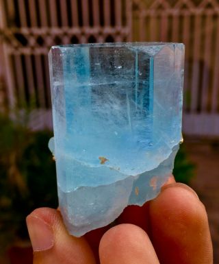 WoW 439 C.  T Top Class Damage Terminated Blue Color Aquamarine Crystal 3