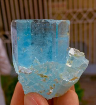 WoW 439 C.  T Top Class Damage Terminated Blue Color Aquamarine Crystal 4