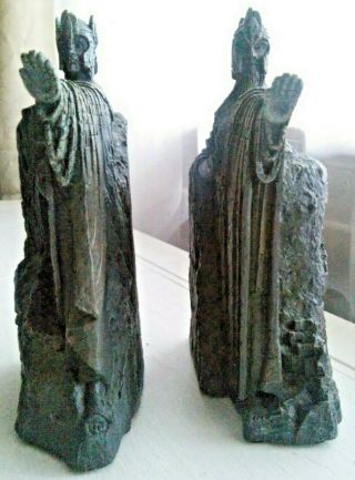 2002 LOTR Lord of the Ring Argonath Bookend Statue Sideshow Weta Mary Maclachlan 2