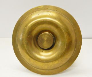 Antique Figural brass ship wheel Cigar cutter match holder turn wheel for cut 6