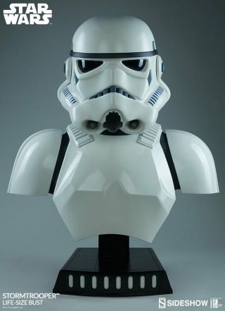 Sideshow Life - Size Bust Stormtrooper,  And Badly